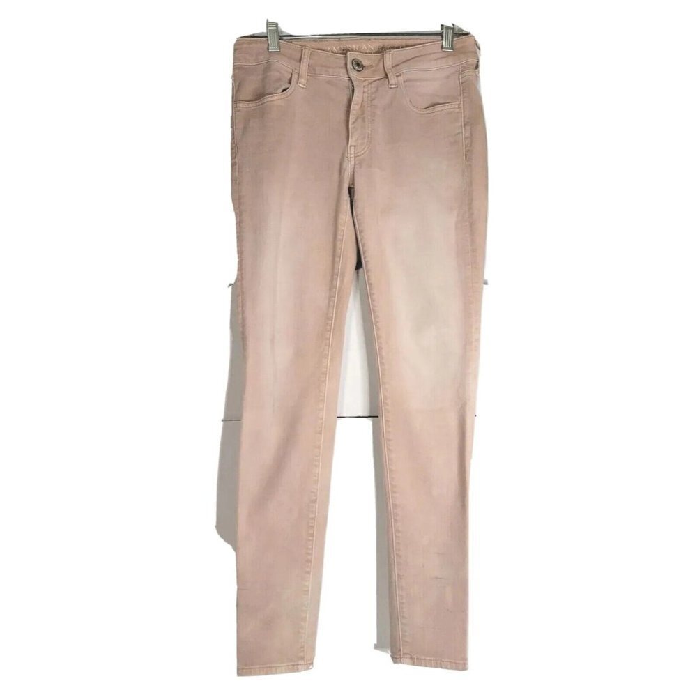 American Eagle Super‎ Super Stretch jeggings Pink bohemian classic USA casual